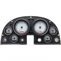 1963-67 Corvette VHX Gauge Kit - Silver/Red