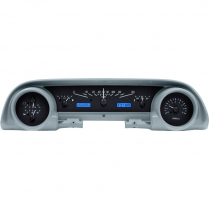 1963-64 Ford Galaxie VHX Gauge Kit - Black/Blue