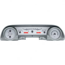 1963-64 Ford Galaxie VHX Gauge Kit - Silver/Red