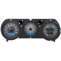 1964-65 Chevelle VHX Gauge Kit - Carbon Fiber/Blue