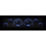 1964-66 Chevy Pickup VHX Gauge Kit - Black/Blue