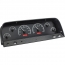 1964-66 Chevy Pickup VHX Gauge Kit - Black/Red