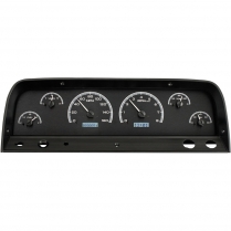 1964-66 Chevy Pickup VHX Gauge Kit - Black/White