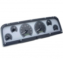 1964-66 Chevy Pickup VHX Gauge Kit - Silver/White