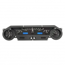 1964-65 Falcon & Mustang VHX Gauge Kit - Black/Blue