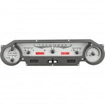 1964-65 Falcon & Mustang VHX Gauge Kit - Silver/Red