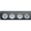 1964-67 Pontiac GTO VHX Gauge Kit - Silver/Blue