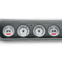 1964-67 Pontiac GTO VHX Gauge Kit - Silver/Red