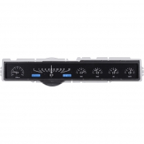 1965-66 Ford Galaxie VHX Gauge Kit - Black Alloy/Blue