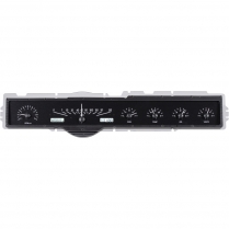 1965-66 Ford Galaxie VHX Gauge Kit - Black Alloy/White