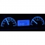 1966-67 Nova VHX Gauge Kit - Black/Blue