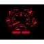 1966-77 Ford Bronco VHX Gauge  Kit - Carbon Fiber/Red