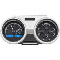 1966-67 Olds Cutlass VHX Gauge Kit - Black/Blue