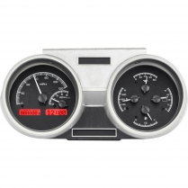 1966-67 Olds Cutlass VHX Gauge Kit - Black/Red