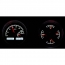 1966-67 Olds Cutlass VHX Gauge Kit - Black/White