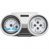 1966-67 Olds Cutlass VHX Gauge Kit - Silver/Blue