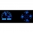 1966-67 Olds Cutlass VHX Gauge Kit - Silver/Blue