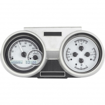 1966-67 Olds Cutlass VHX Gauge Kit - Silver/White