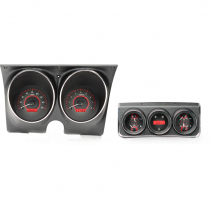 1967 Camaro/Firebird VHX w/Console Gauges - Carbon Fiber/Red