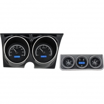 1967 Camaro/Firebird VHX w/Console Gauge Kit - Black/Blue