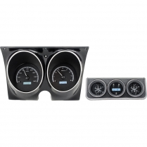 1967 Camaro/Firebird VHX w/Console Gauge Kit - Black/White