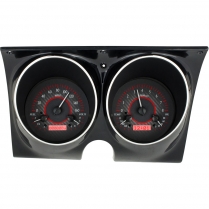 1967-68 Camaro/ Firebird VHX Gauge Kit - Carbon Fiber/Red