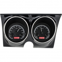 1967-68 Camaro/ Firebird VHX Gauge Kit - Black/Red