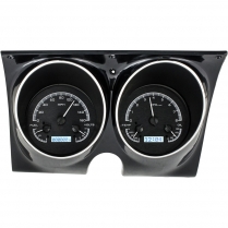 1967-68 Camaro/ Firebird VHX Gauge Kit - Black/White