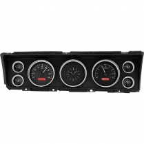 1967 Impala & Caprice VHX Gauge Kit - Black/Red