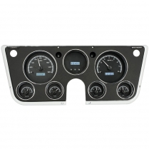 1967-72 Chevy & GMC Pickup VHX Gauge Kit - Black/White