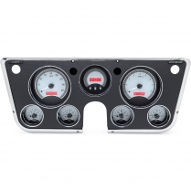 1967-72 Chevy & GMC Pickup VHX Gauge Kit - Silver/Red