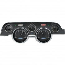 1967-68 Mustang VHX Gauge Kit - Black/White