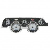 1967-68 Mustang VHX Gauge Kit - Silver/White