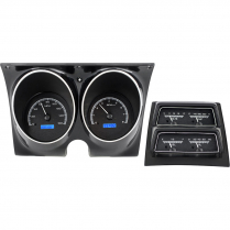 1968 Camaro/Firebird VHX w/Console Gauge Kit - Black/Blue