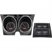 1968 Camaro/Firebird VHX w/Console Gauge Kit - Black/Red