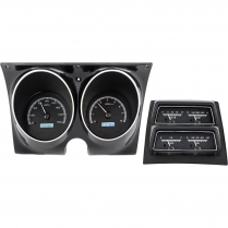 1968 Camaro/Firebird VHX w/Console Gauge Kit - Black/White