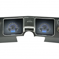 1968 Chevelle VHX Gauge Kit Carbon Fiber/Blue