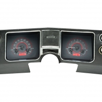 1968 Chevelle VHX Gauge Kit Carbon Fiber/Red