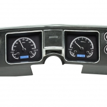 1968 Chevelle VHX Gauge Kit - Black/Blue