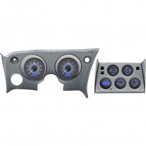 1968-77 Corvette VHX Gauge Kit - Carbon Fiber/Blue