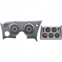 1968-77 Corvette VHX Gauge Kit - Carbon Fiber/Red