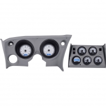 1968-77 Corvette VHX Gauge Kit - Silver/Blue