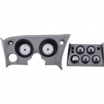 1968-77 Corvette VHX Gauge Kit - Silver/White