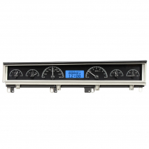1968-70 Dodge Non-Rallye B-Body VHX Gauge Kit - Black/Blue