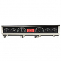 1968-70 Dodge Non-Rallye B-Body VHX Gauge Kit - Black/Red