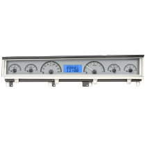 1968-70 Dodge Non-Rallye B-Body VHX Gauge Kit - Silver/Blue
