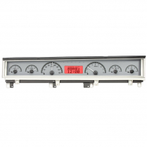 1968-70 Dodge Non-Rallye B-Body VHX Gauge Kit - Silver/Red