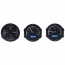 1968-69 Oldsmobile Cutlass VHX Gauge Kit - Black/Blue