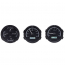 1968-69 Oldsmobile Cutlass VHX Gauge Kit - Black/White