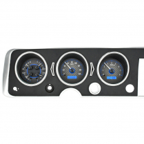 1968 Pontiac GTO VHX Gauge Kit - Carbon Fiber/Blue